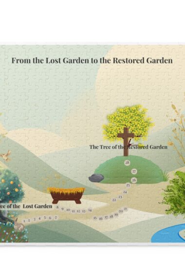 Easter Garden Journey Jigsaw Puzzle – From the Lost Garden to the Restored Garden (120 / 252 / 500 Pieces)