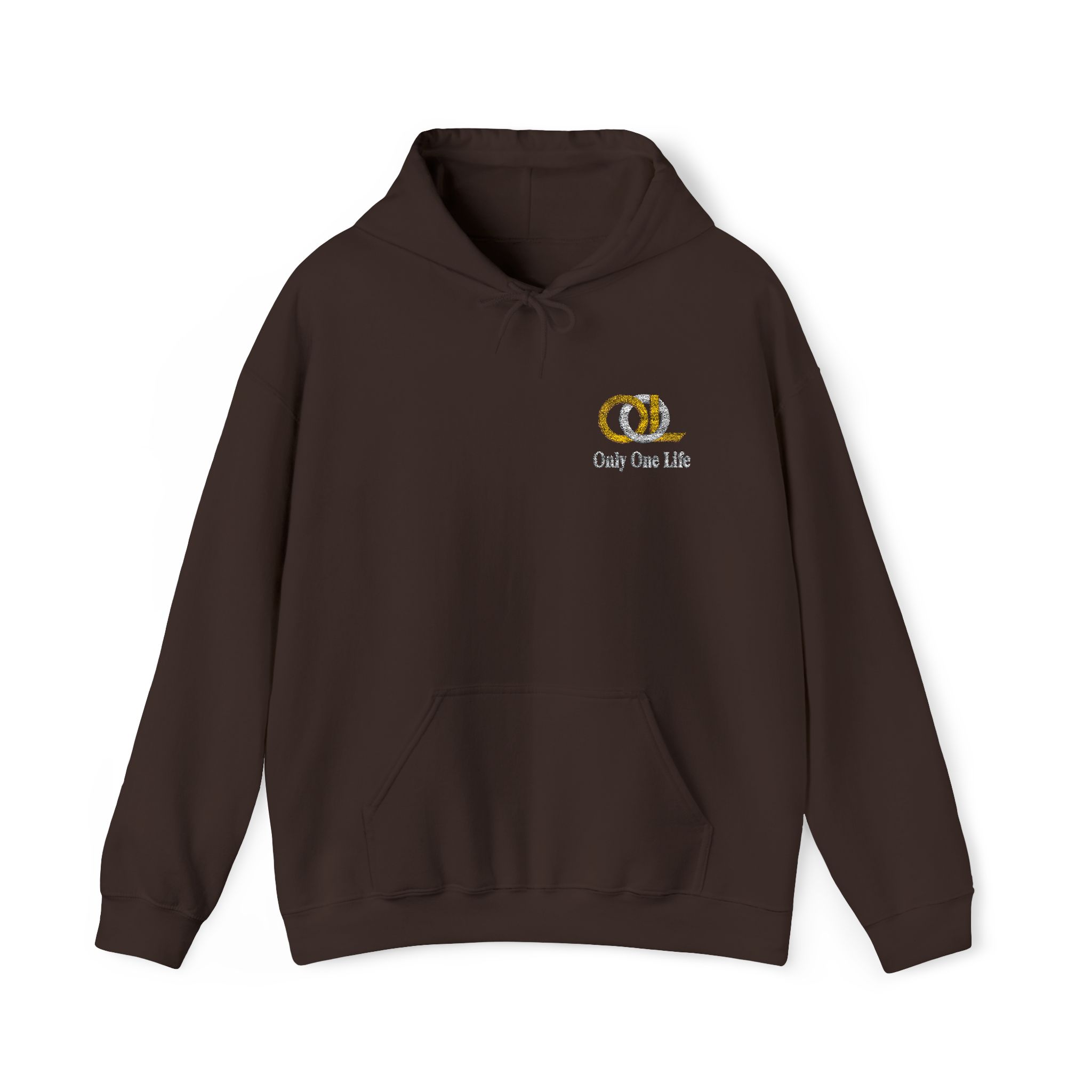 Only One Life Embroidered Hoodie | Christian Unisex Hoodie | Faith-Based Minimalist Sweatshirt | Premium Left Chest Logo Hoodie - Image 3