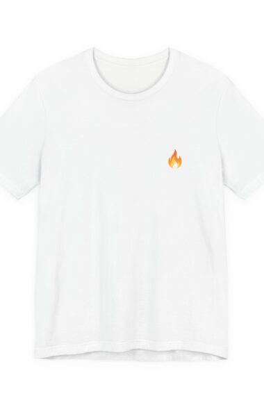 It Burns Because It Burns T-Shirt | Minimalist Flame Design Tee