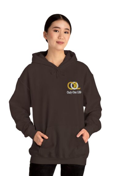 Only One Life Embroidered Hoodie | Christian Unisex Hoodie | Faith-Based Minimalist Sweatshirt | Premium Left Chest Logo Hoodie